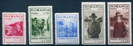 ROMANIA 1931 - Yv.422-426 (Mi.413-7, Sc.B26-30) MH (VF) - Unused Stamps