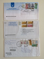 2007,2009..RUSSIA....SET OF 3 ENVELOPES WITH STAMPS..  PAST MAIL ..REGISTERED - Covers & Documents