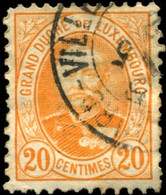 Pays : 286,01 (Luxembourg)  Yvert Et Tellier N° :    61 (o) - 1891 Adolphe Front Side