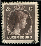Pays : 286,04 (Luxembourg)  Yvert Et Tellier N° :   337 (o) - 1944 Charlotte De Profil à Droite
