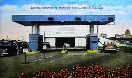► MOBILE Bankhand Tunnel & Cars 1940s  AL - Mobile