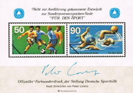 [C0221.1] Alemania 1981. HB Viñeta Pro Deporte (MNH) - Etiquettes 'Recommandé' & 'Valeur Déclarée'