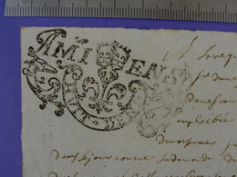 1691 GENERALITE D'AMIENS Papier Timbré N°107 De "HUIT DEN." - Algemene Zegels