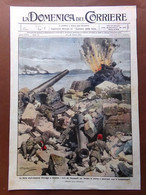 Copertina Domenica Corriere Nr. 11 Del 1915 WW1 Flotta Anglo-Francese Dardanelli - Weltkrieg 1914-18