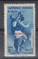 Italy Colonies Aegean Islands Egeo 1934 Calcio Sassone#79 Mi#141 Mint Never Hinged - Egée