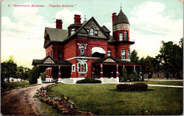 Kansas Topeka Governor's Mansion 1908 - Topeka