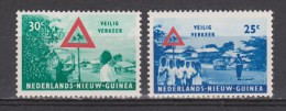 Nederlands Nieuw Guinea Dutch New Guinea 73 - 74 MLH ; Veilig Verkeer, Safe Traffic 1962 - Nouvelle Guinée Néerlandaise