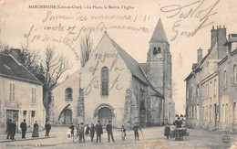 ¤¤   -    MARCHENOIR   -   La Place , La Mairie, L'Eglise   -  Hôtel De La Forêt      -   ¤¤ - Marchenoir