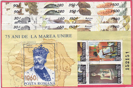 MUSHROOMS, ART, KING FERDINAND STAMP SHEETS, INTERNATIONAL LETTER RECEIPT CONFIRMATION, 1995, ROMANIA - Cartas & Documentos