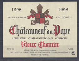 CHATEAUNEUF Du PAPE - VIEUX CHEMIN 1998 - Côtes Du Rhône