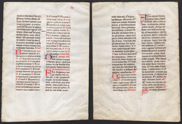 Missal Missale Manuscript Manuscrit Handschrift - (Blatt / Leaf VII) - Theatre & Scripts