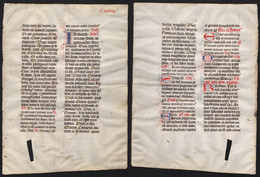 Missal Missale Manuscript Manuscrit Handschrift - (Blatt / Leaf CXXXVIII) - Theater & Drehbücher