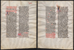 Missal Missale Manuscript Manuscrit Handschrift - (Blatt / Leaf LXXXXIIII) - Theater & Drehbücher