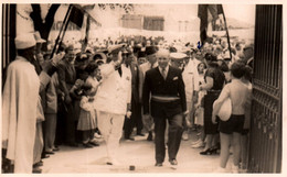 ORLEANSVILLE ET BLED / RARE ET TRES BELLE PHOTO 1950 / VOYAGE DU GOUVERNEUR GENERAL EN INSPECTION - Chlef (Orléansville)