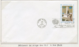NU New York - Vereinte Nationen Entier Postal 1975 Y&T N°PAP1975-04 - Michel N°GZS1975-04 (o) - 10c Bâtiment De L'ONU - Cartas & Documentos