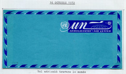 NU New York - Vereinte Nationen Aérogramme 1972 Y&T N°AE1972-01 - Michel N°LL1972-01 *** - 15c Vol Aérien Dans Le Monde - Cartas & Documentos