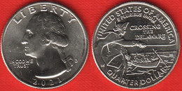 USA Quarter (1/4 Dollar) 2021 D Mint "Washington Crossing The Delaware" UNC - Ohne Zuordnung