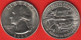 USA Quarter (1/4 Dollar) 2021 P Mint "Washington Crossing The Delaware" UNC - Ohne Zuordnung