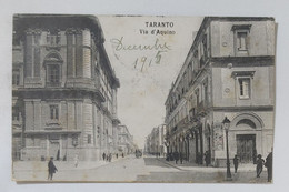 55730 Cartolina - Taranto - Via D'Aquino - VG 1915 - Taranto