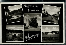 Bonjour De Gruss Aus Weywertz   ( Obl. WEYWERTZ  - WEVERCHE   23/04/62 ) - Butgenbach - Butgenbach