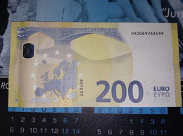200 EURO - FRANCE - U003 A1 - UA0069263499  - (Draghi) NEUF - UNC - 200 Euro