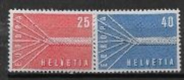 Suisse 1957 Neufs ** N°595/596 Europa - 1957