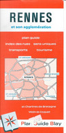 Plan Guide Blay: Rennes Et Son Agglomération: Chartres-de-Bretagne, Vézin-le-Coquet Transports, Tourisme, Index Des Rues - Autres & Non Classés