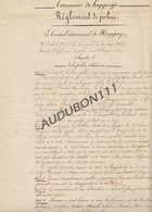 HUPPAYE - Règlement De Police Manuscrit - 1874 - (P241) - Manuskripte