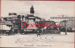 Egypte Egypt Ägypten Egipto Egitto Alexandria Place Mohamed Aly Mohammed Ali CPA Postcard - Alexandrië