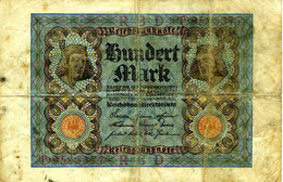 ALLEMAGNE -  République De Weimar - 100 Mark 01-01-1920 Inflation (1919-1924) - (7 Chiffres)  T 9593377 P.69a - Circulé - Altri – Europa