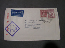 Australien , Censor 1942 Cv. To GB  SHIP MAILROOM - Lettres & Documents