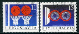 YUGOSLAVIA 1991 Basketball Centenary Used.  Michel 2484-85 - Gebraucht