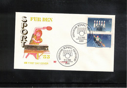 Germany / Deutschland 1985 Sports - Bowling FDC - Pétanque