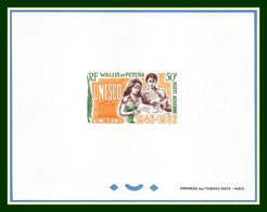 Wallis Et Futuna Epreuve De Luxe N° PA 28 ** MNH UNESCO 1966 Proof - Imperforates, Proofs & Errors