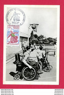 CP (Réf : Z945) "SPORT HANDISPORT"   Handicapés Physiques Jeux Mondiaux 1970 - Handisport