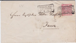 Preußen Nv Ra3 Friedland Niederlausitz Ganzsache NDP U 1 N Jauer Ostgebiete Schlesien Ca 1868 - Enteros Postales