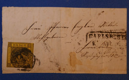 C BADEN BELLE LETTRE DEVANT RARE 1878 Carlsruhe-Freiburg ATREFELD +VOISIN+ AFFRANCHISSEMENT INTERESSANT - Lettres & Documents