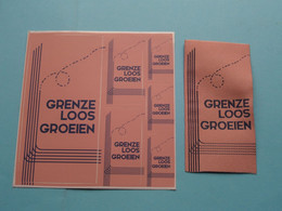 EMBLEEM / KENTEKEN + STICKERS ( GRENZE LOOS GROEIEN ) SCOUTS ( Zie / See / Voir Photo ) VVKSM ! - Scouting