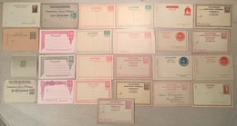 Turkey 1875-1953 25 Almost All Different Postal Stationery  Unused (Turquie Entier Postal Cover Lettre - Cartas & Documentos
