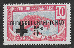 OUBANGUI-CHARI-TCHAD 1916 - YT 18a** - VARIETE - Ungebraucht