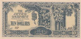 Malaya #M7b, 10 Dollars 1942-44 Japanese Occupation Currency - Maleisië