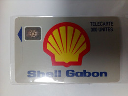 GABON PRIVEE SHELL GABON 300U SC4 UT N° 35020 IMPACTS - Gabun