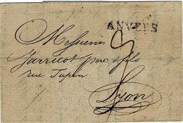 1814 (11. Sept.) " ANVERS " Claire, # A6443 - 1814-1815 (General Gov. Belgium)