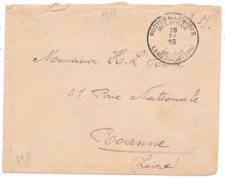 LETTRE SM PMB MILITAIRE A 13 ARMÉE BELGE WWI BELGIQUE - Armée Belge