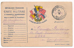 CARTE DRAPEAUX GRAVELINES PMB MILITAIRE A 13 ARMÉE BELGE WWI BELGIQUE - Army: Belgium