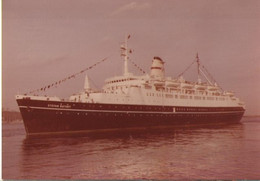 Grande Carte Postale/Tirage Photographique/ SS STEFAN BATORY/Polish Ocean Lines/Bateau De Croisière Polonais/1983  MAR92 - Autres & Non Classés