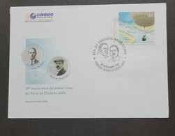 P) 2007 ARGENTINA, CENTENARY CROSSING RIVER DE LA PLATA BY BALLON FDC, MAP, NEWBERY AND ANCHORENA, XF - Altri & Non Classificati