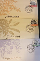 P) 1985 AUSTRALIA, FLORA OF COOK'S VOYAGE, POSTAL STATIONERY, SET OF 3 COVERS, MNH - Otros & Sin Clasificación
