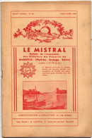 Militaria : LE MISTRAL : Bulletin De L'association Des Officiers De Réserve - Marseille - Hyères - Orange - Salon N° 252 - French