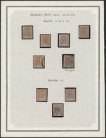 Petit Lion - Page De Collection : N°25 X6 & 25 A X3 / Qualité Diverses. Sans Gommes (*), * Et 3 Obl // Pour étude ! - 1866-1867 Coat Of Arms